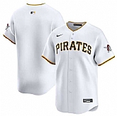 Men's Pittsburgh Pirates Blank White Home Limited Baseball Stitched Jersey Dzhi,baseball caps,new era cap wholesale,wholesale hats